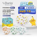  Durio Pokémon Kid's 4 Ply Surgical Face Mask 